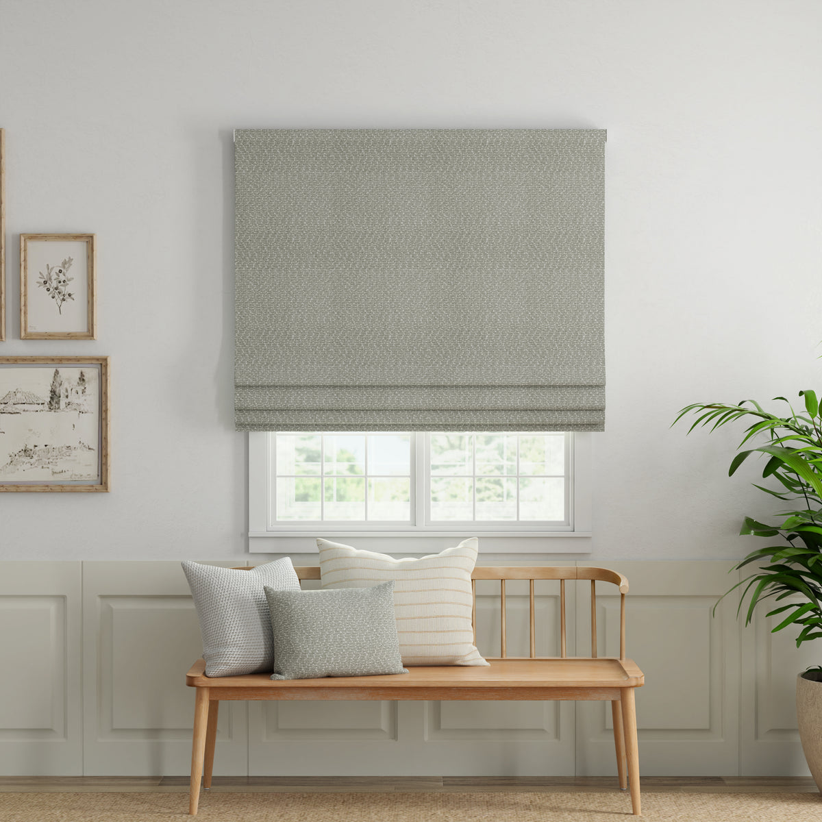 ANTE DECOR Hera Made To Measure Roman Blind Dove