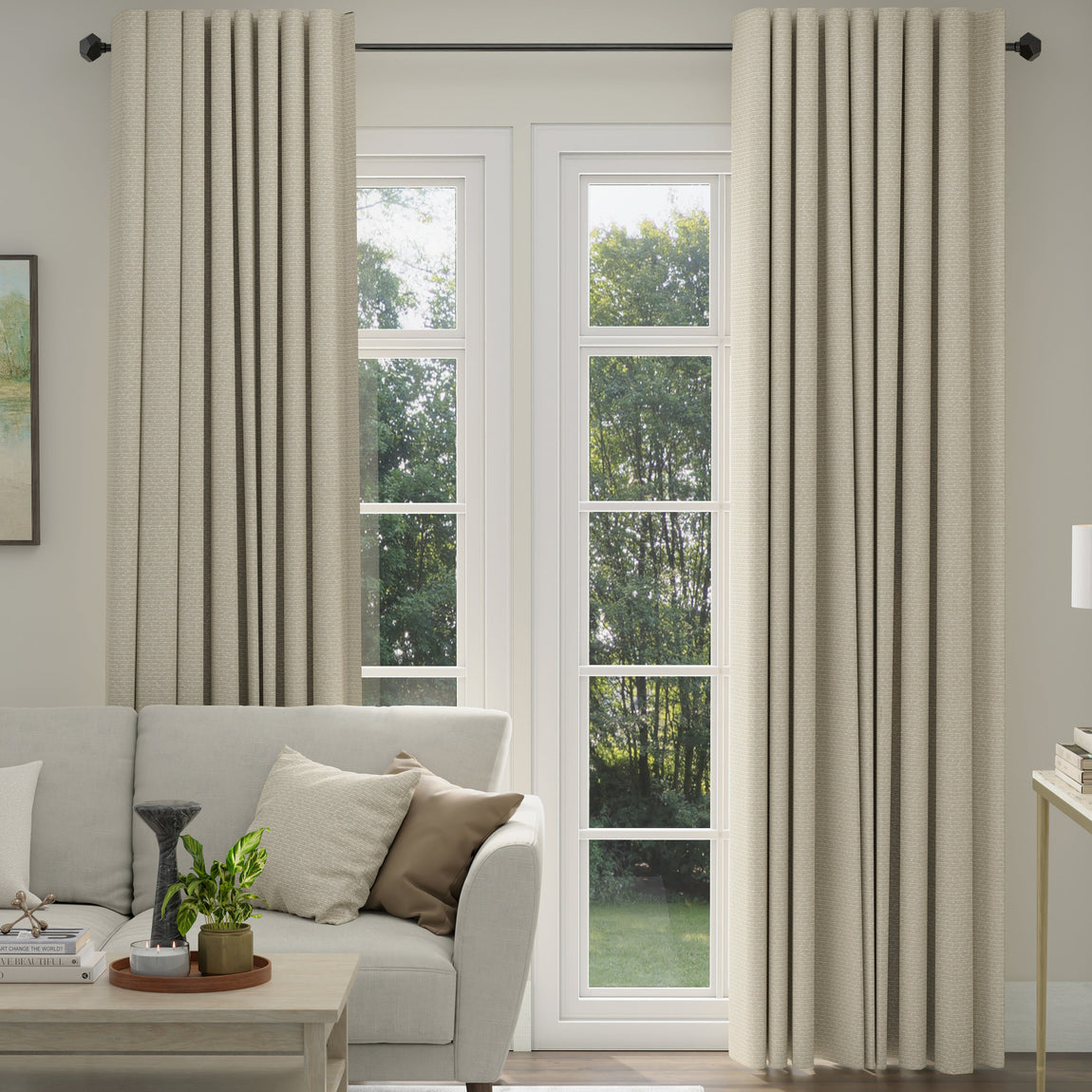 ANTE DECOR Hera Made To Measure Curtains Almond