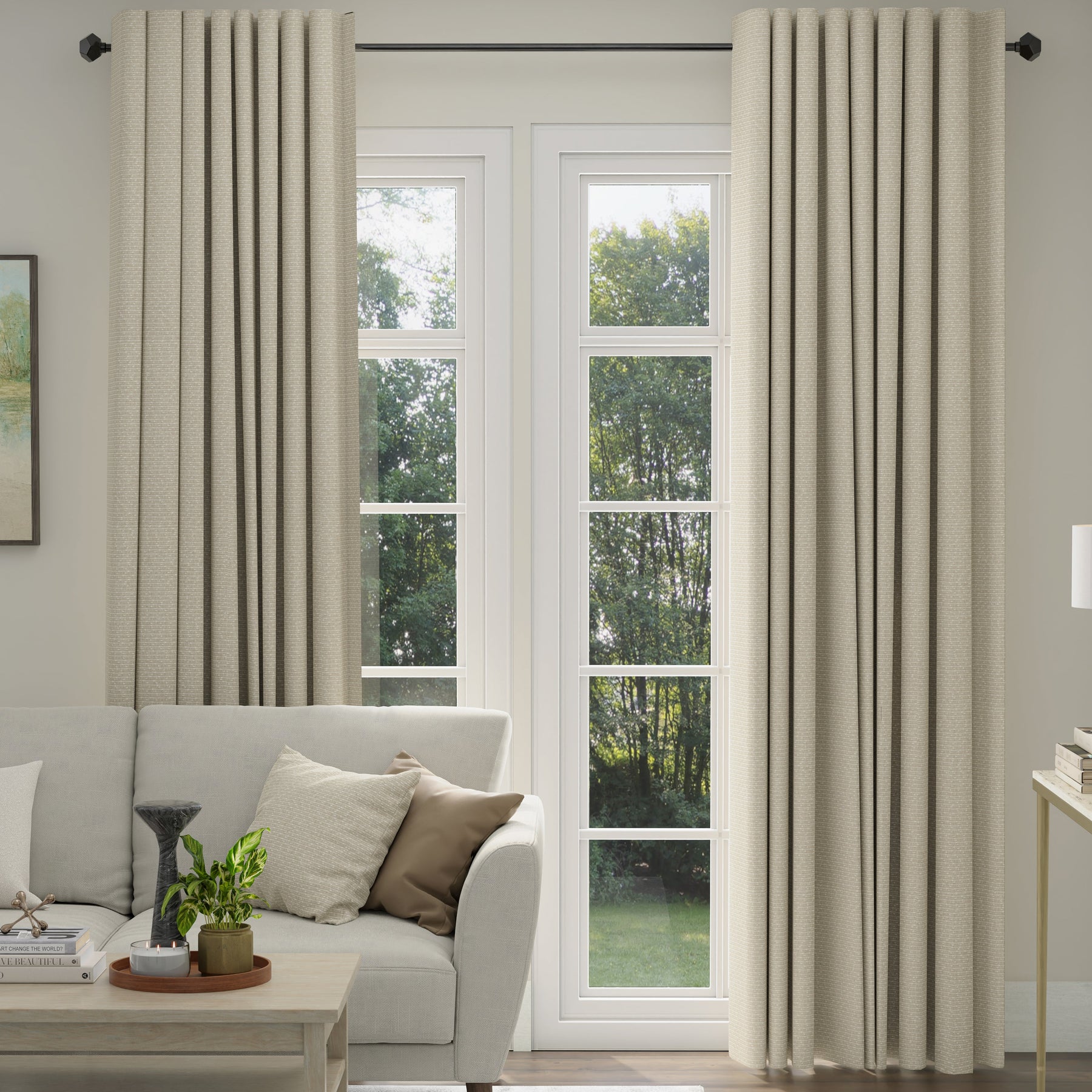 ANTE DECOR Hera Made To Measure Curtains Almond