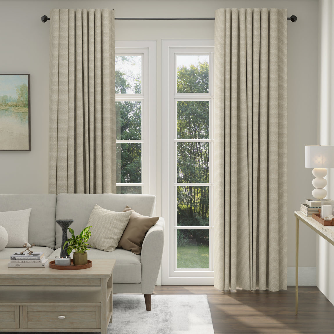 ANTE DECOR Hera Made To Measure Curtains Almond