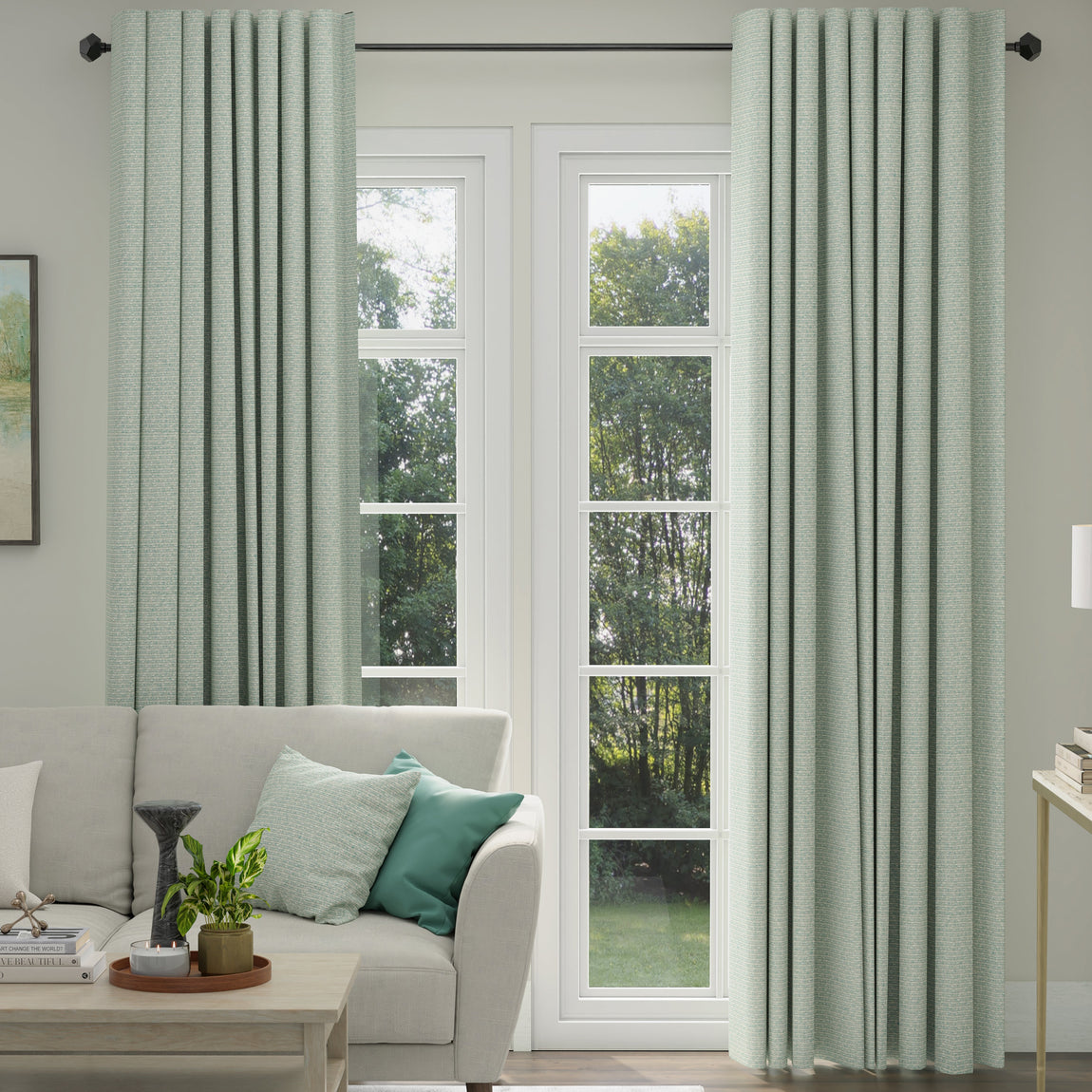ANTE DECOR Hera Made To Measure Curtains Sky