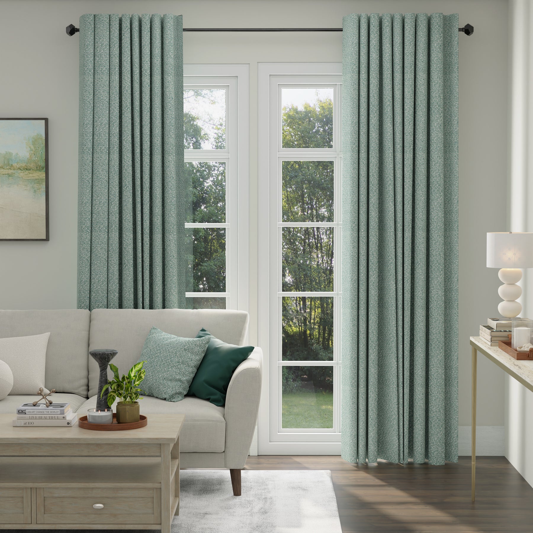ANTE DECOR Hera Made To Measure Curtains Seafoam