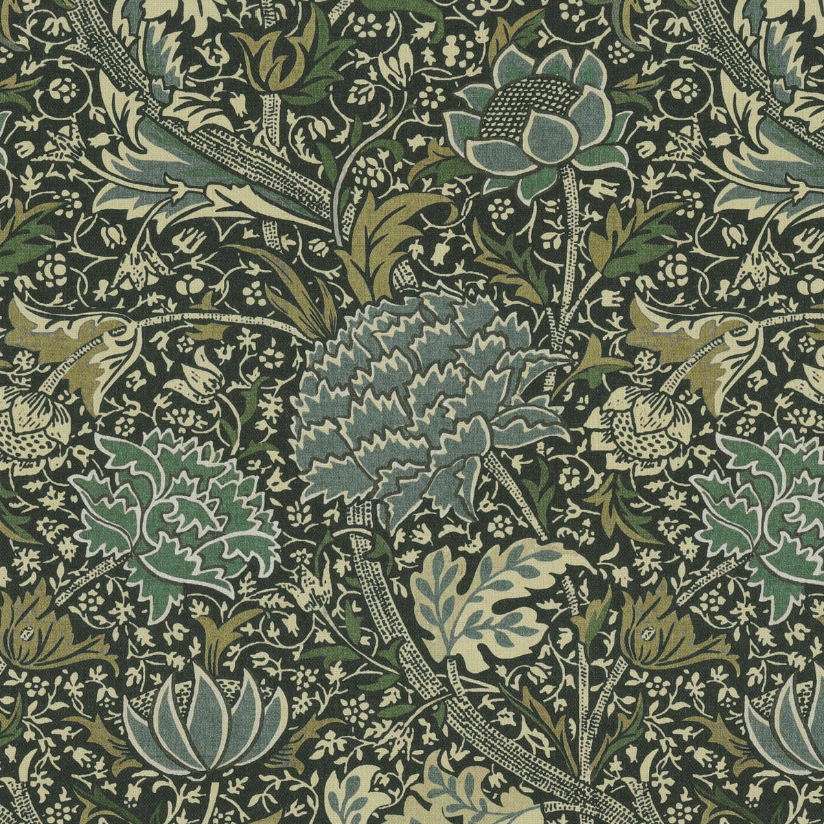 William Morris Cray Fabric Navy Blue
