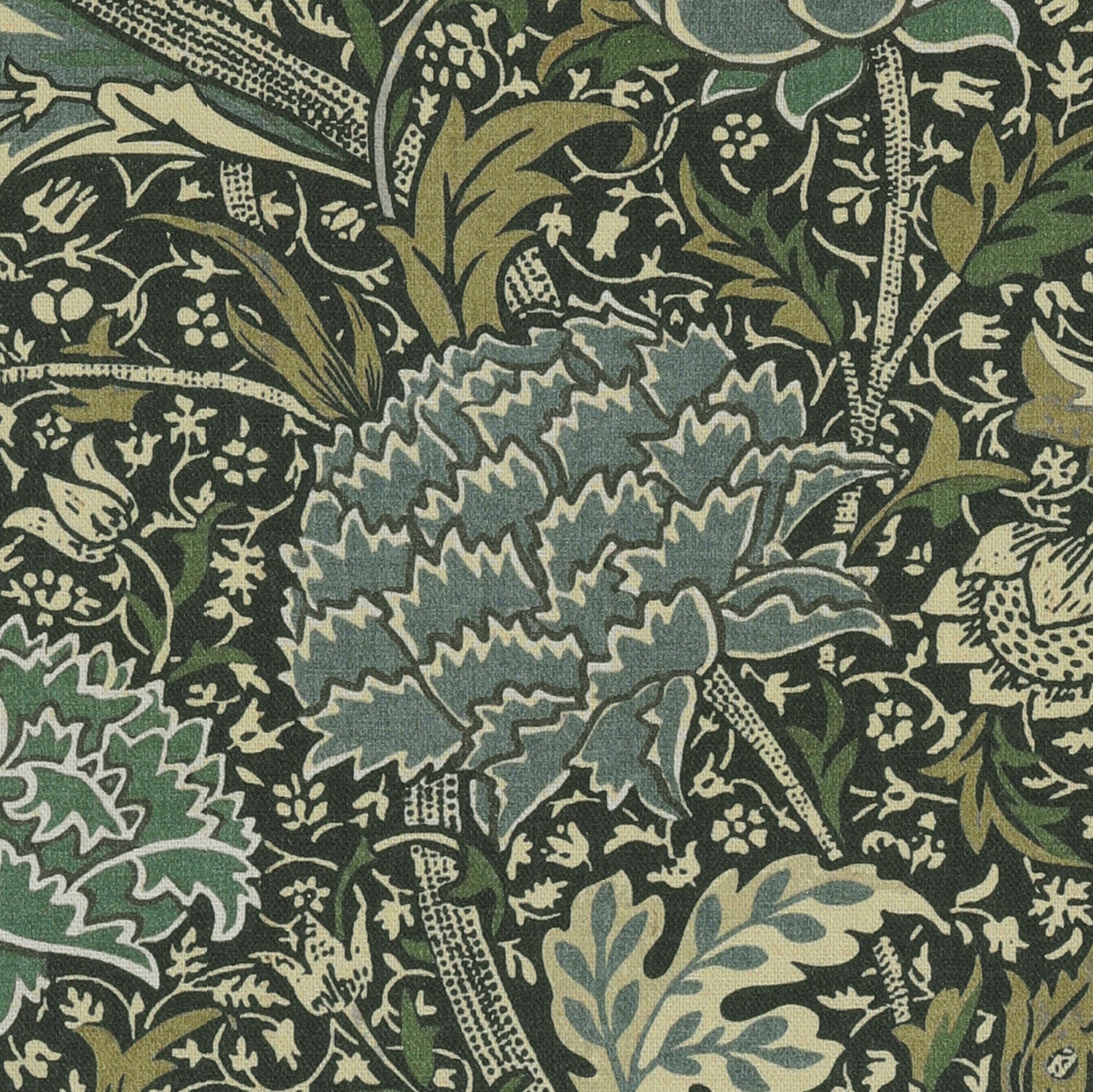 William Morris Cray Fabric Navy Blue