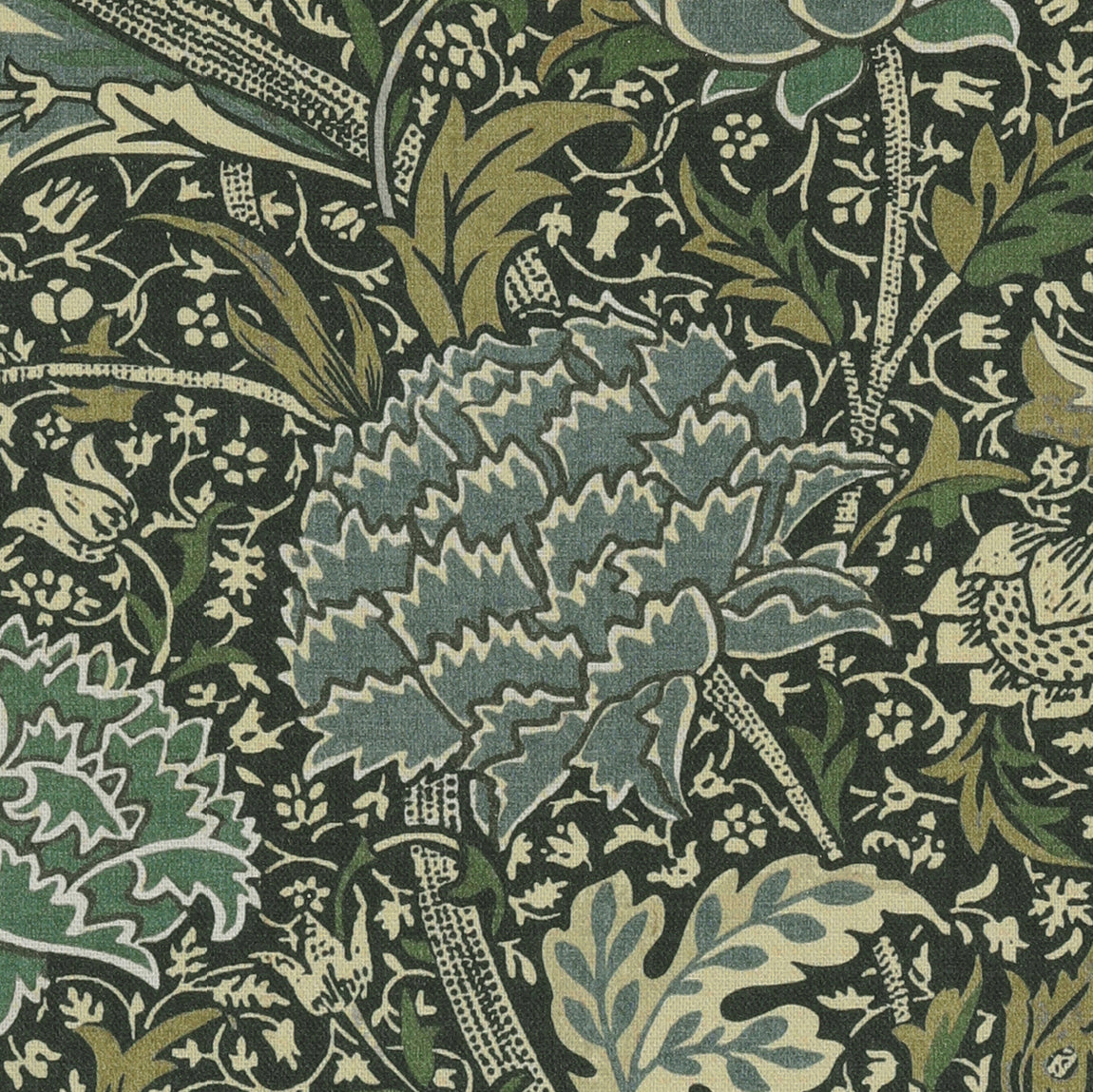 William Morris Cray Fabric Navy Blue