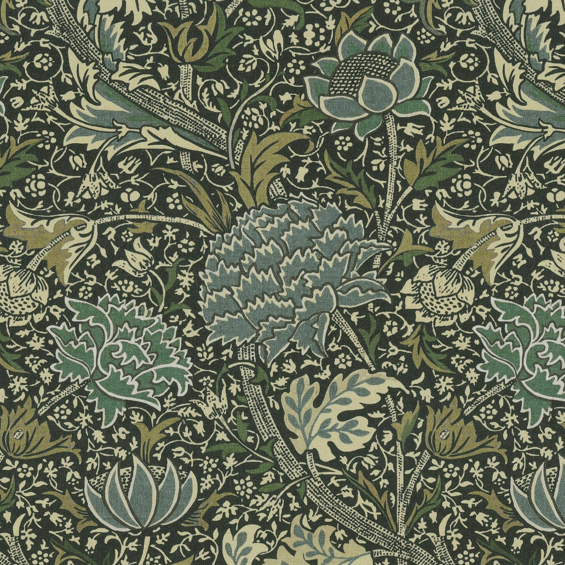 William Morris Cray Made To Measure Roman Blind Navy Blue