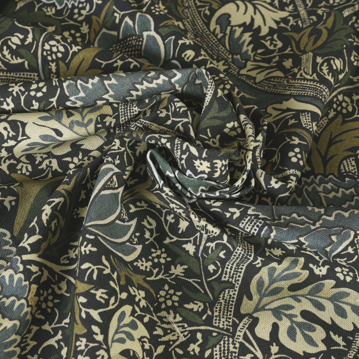 William Morris Cray Made To Measure Roman Blind Navy Blue