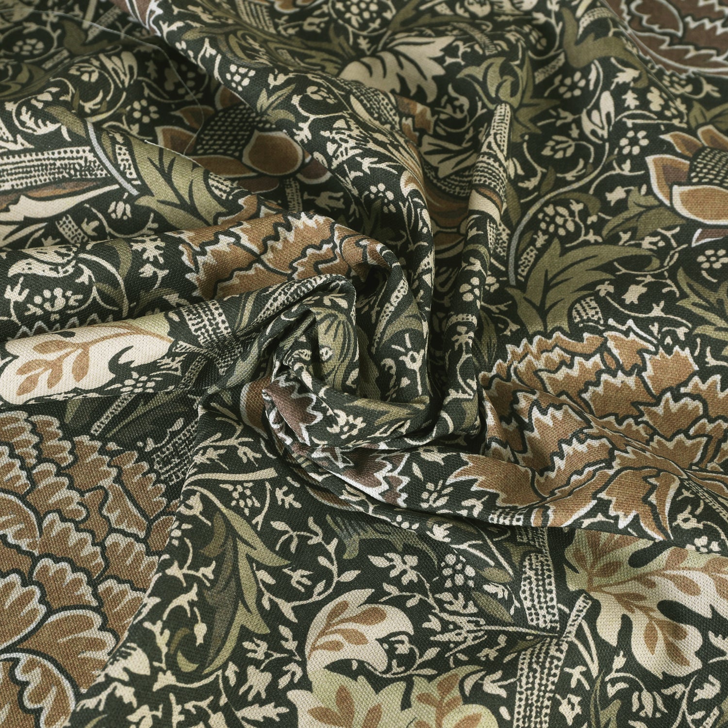 William Morris Cray Fabric Brown