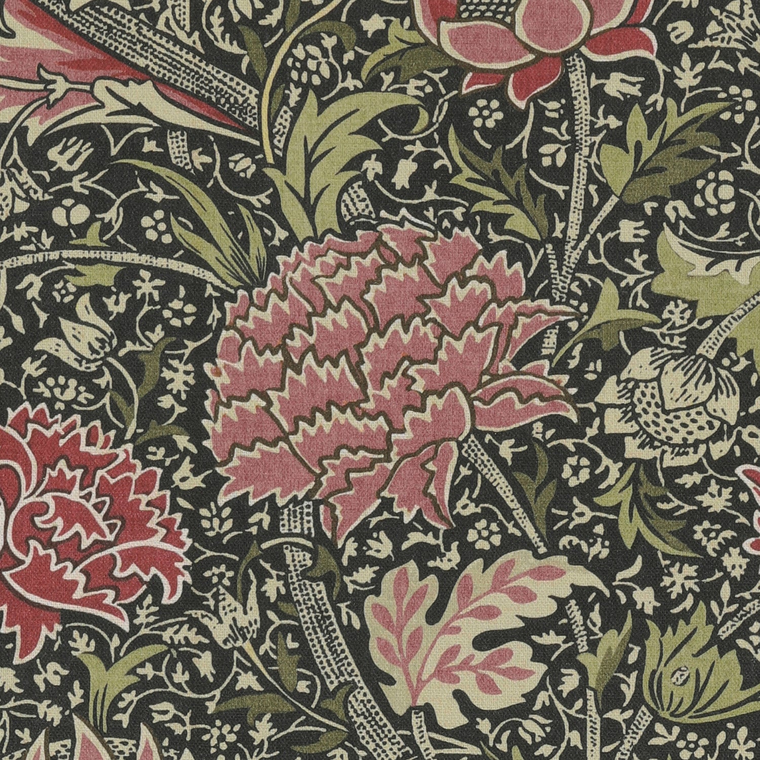 William Morris Cray Fabric Raspberry
