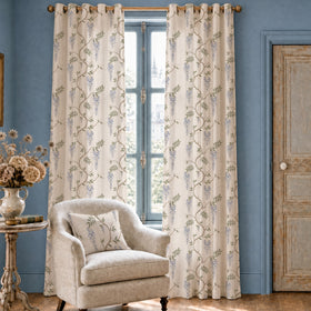 Escape To The Chateau The Wisteria Of The Orangerie Made To Measure Curtains Bleue