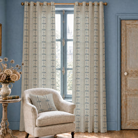 Escape To The Chateau La Corde Du Chateau Made To Measure Curtains Bleue
