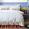 Bluebellgray Daisy Embroidery Duvet Cover Bedding Set Multi