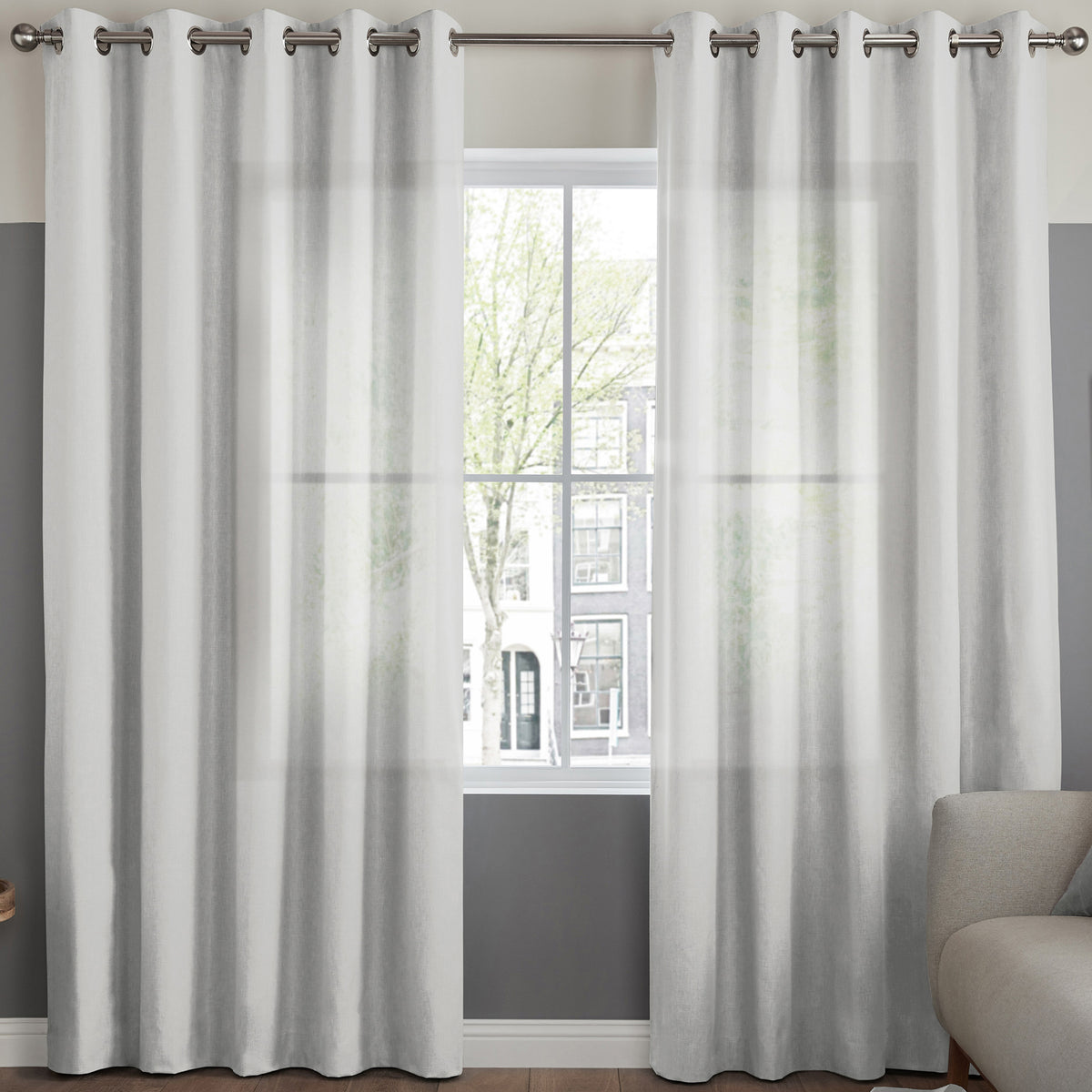 Felicity Sheer Voile Made to Measure Curtain Ivory