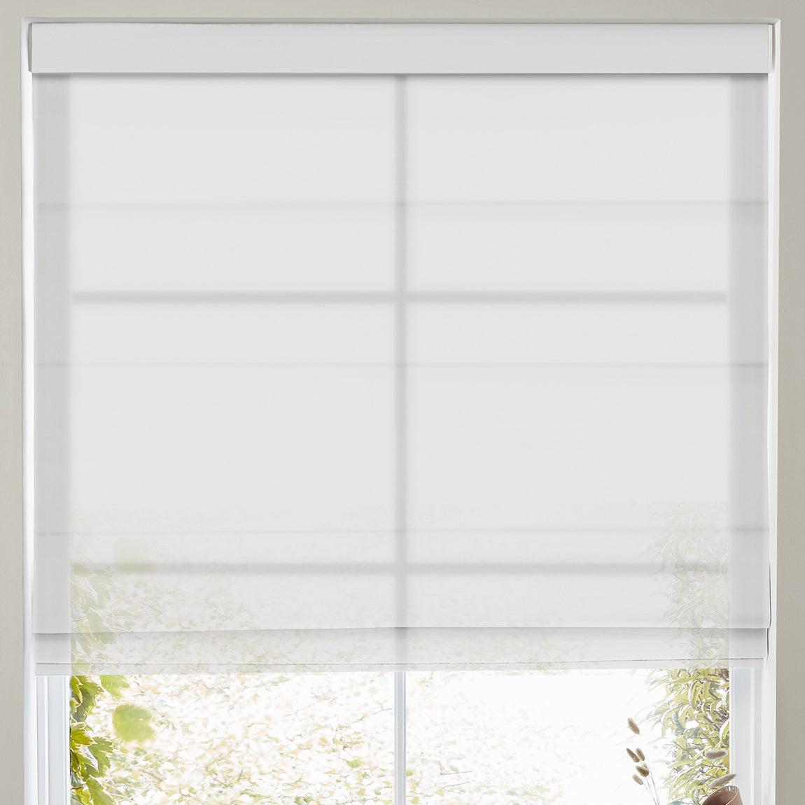 Felicity Sheer Voile Made to Measure Roman Blind Snow