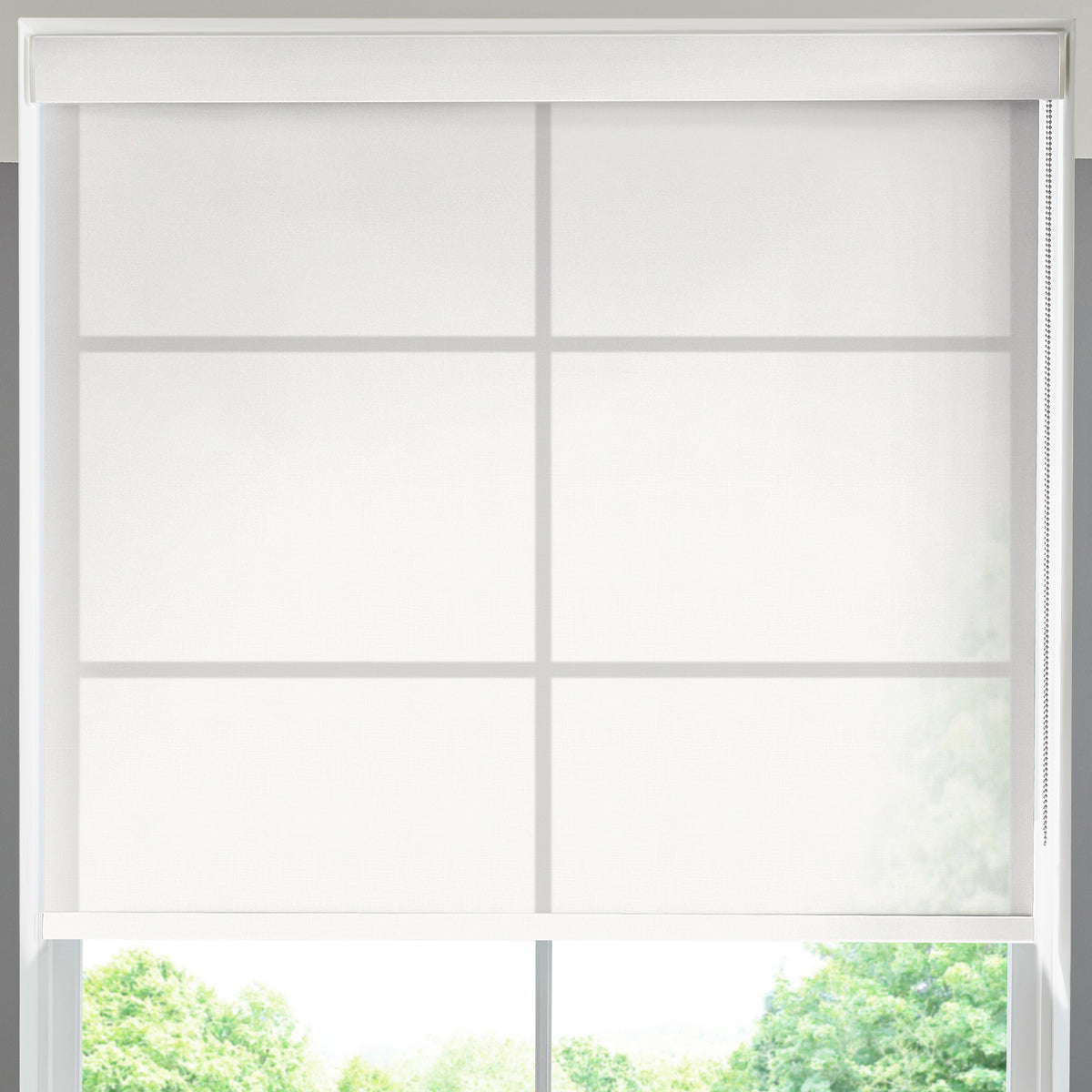 Halo Sheer Made to Measure Roller Blind Snow
