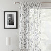 Delila Slot Top Ready Made Single Voile Curtain Black