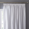 Fusion Dijon Blackout Ready Made Pencil Pleat Curtains White
