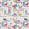Prestigious Textiles Dino City Fabric Rainbow