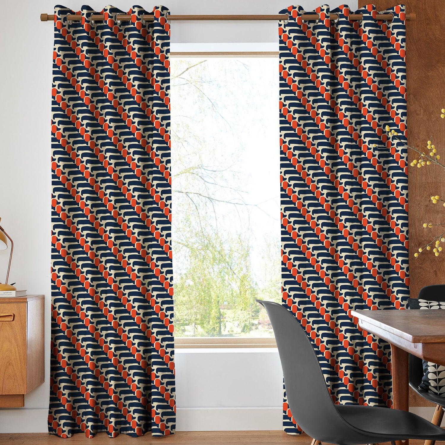 Orla Kiely Dog Show Made to Measure Curtain Whale