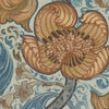 HOUSE Llewelyn-Bowen Down The Dilly Printed Velvet Made To Measure Roman Blind Cerulean
