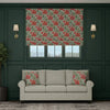 HOUSE Llewelyn-Bowen Down The Dilly Printed Velvet Made To Measure Roman Blind Crimson