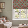 HOUSE Llewelyn-Bowen Down The Dilly Printed Velvet Made To Measure Roman Blind Crimson