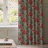 HOUSE Llewelyn-Bowen Down The Dilly Printed Velvet Made To Measure Curtains Crimson