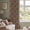 HOUSE Llewelyn-Bowen Down The Dilly Printed Velvet Made To Measure Curtains Crimson
