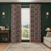 HOUSE Llewelyn-Bowen Down The Dilly Printed Velvet Made To Measure Curtains Damson