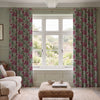 HOUSE Llewelyn-Bowen Down The Dilly Printed Velvet Made To Measure Curtains Damson