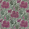 HOUSE Llewelyn-Bowen Down The Dilly Printed Velvet Fabric Damson