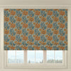 HOUSE Llewelyn-Bowen Down The Dilly Printed Velvet Made To Measure Roman Blind Cerulean