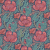 HOUSE Llewelyn-Bowen Down The Dilly Printed Velvet Fabric Sanguine