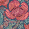 HOUSE Llewelyn-Bowen Down The Dilly Printed Velvet Fabric Sanguine