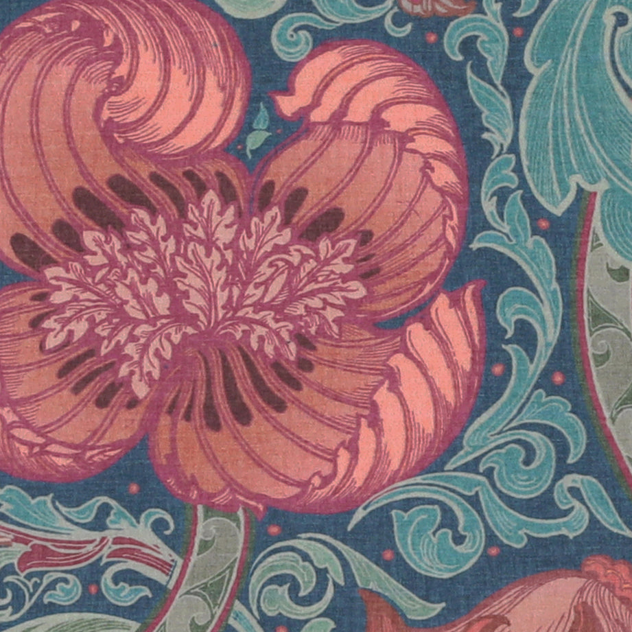 HOUSE Llewelyn-Bowen Down The Dilly Printed Velvet Fabric Sanguine