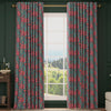 HOUSE Llewelyn-Bowen Down The Dilly Printed Velvet Made To Measure Curtains Sanguine