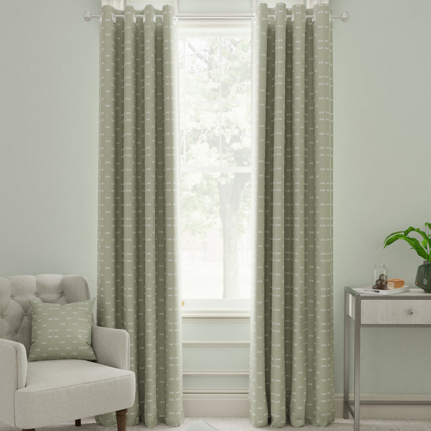 Sophie Allport Dragonfly Made to Measure Curtain Sand