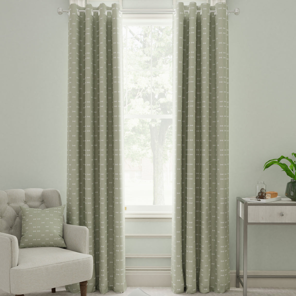 Sophie Allport Dragonfly Made to Measure Curtain Sand