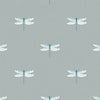 Sophie Allport Dragonfly Made to Measure Roman Blind Grey Blue