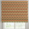 ANTE DECOR Cadiz Printed Cotton Made To Measure Roman Blind Burnt Umber