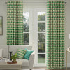 ANTE DECOR Cadiz Printed Cotton Made To Measure Curtains Emerald