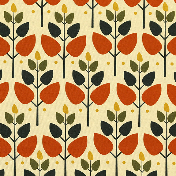 ANTE DECOR Cadiz Printed Cotton Made To Measure Curtains Burnt Umber
