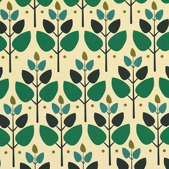 ANTE DECOR Cadiz Printed Cotton Made To Measure Curtains Emerald