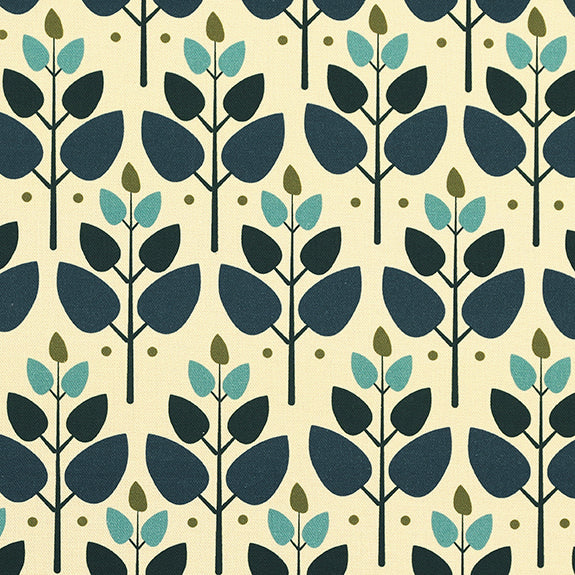 ANTE DECOR Cadiz Printed Cotton Made To Measure Roman Blind Lapis