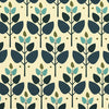 ANTE DECOR Cadiz Printed Cotton Made To Measure Curtains Lapis
