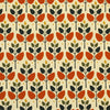 ANTE DECOR Cadiz Printed Cotton Fabric Burnt Umber