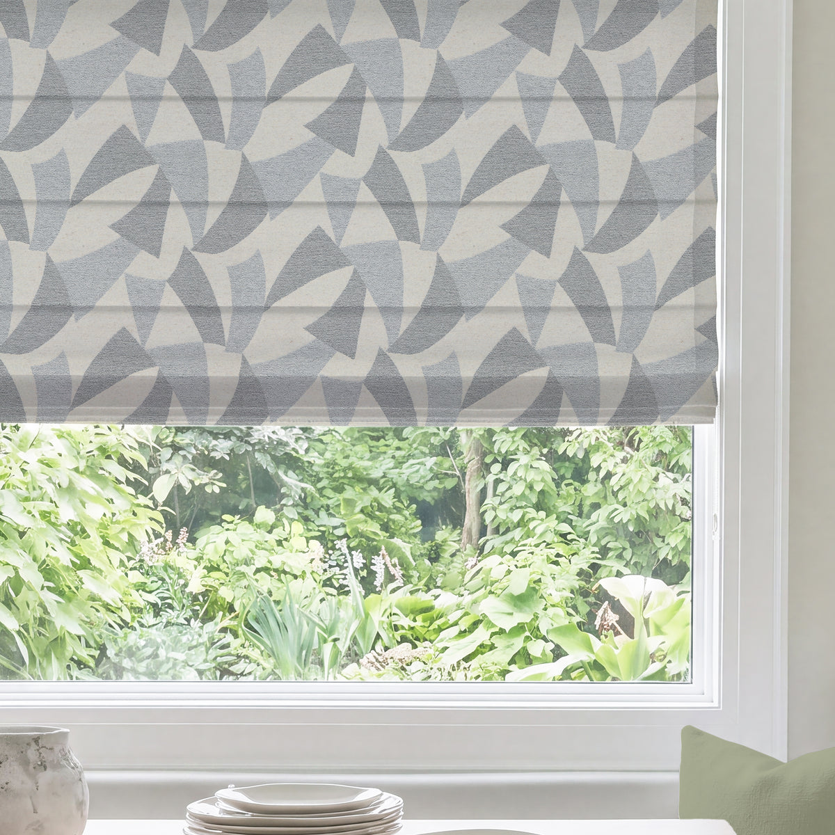 ANTE DECOR PREMIUM Dune Woven Made To Measure Roman Blind Gris