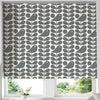Orla Kiely Early Bird Made to Measure Roman Blind Cool Grey