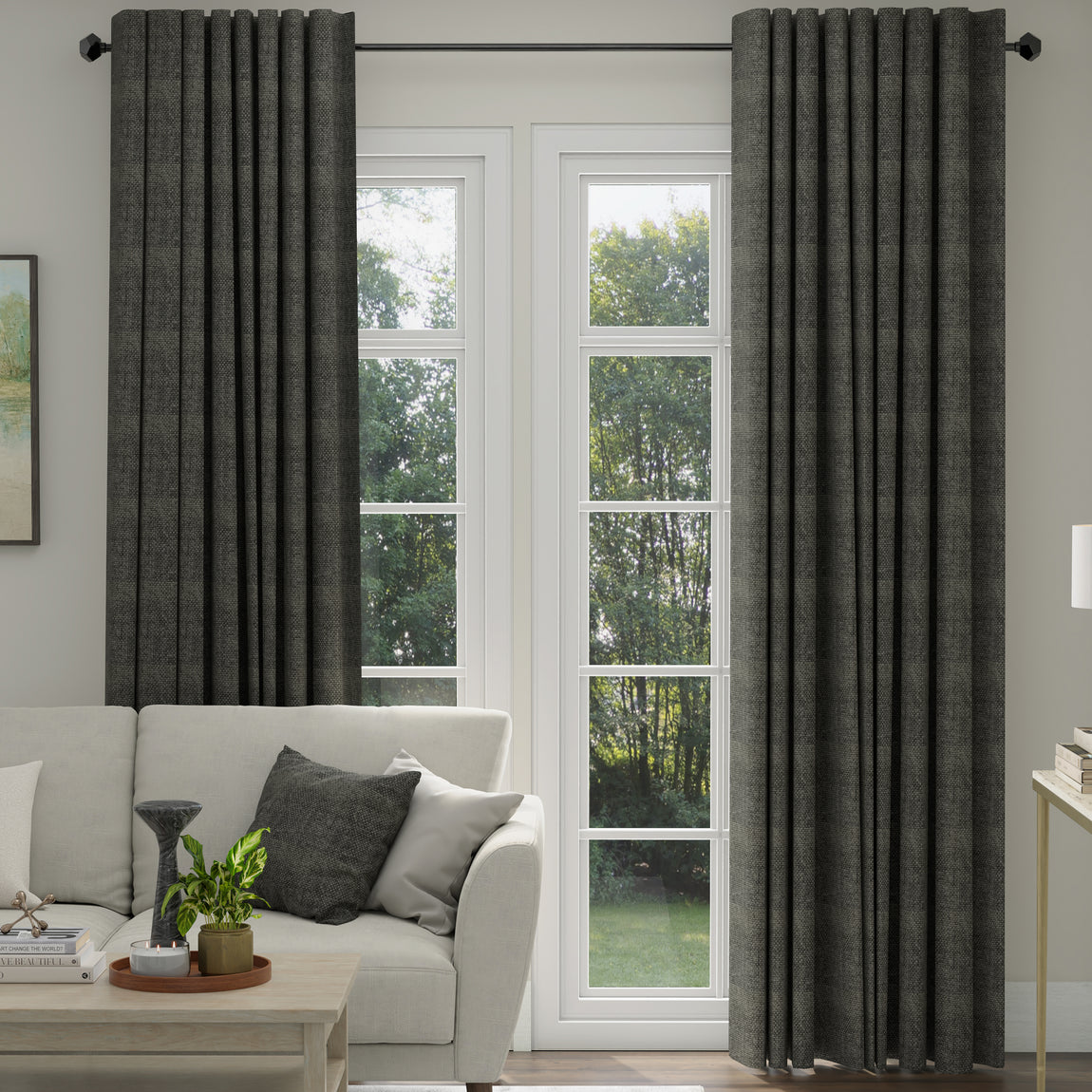 ANTE DECOR Eden Made To Measure Roman Blind Black