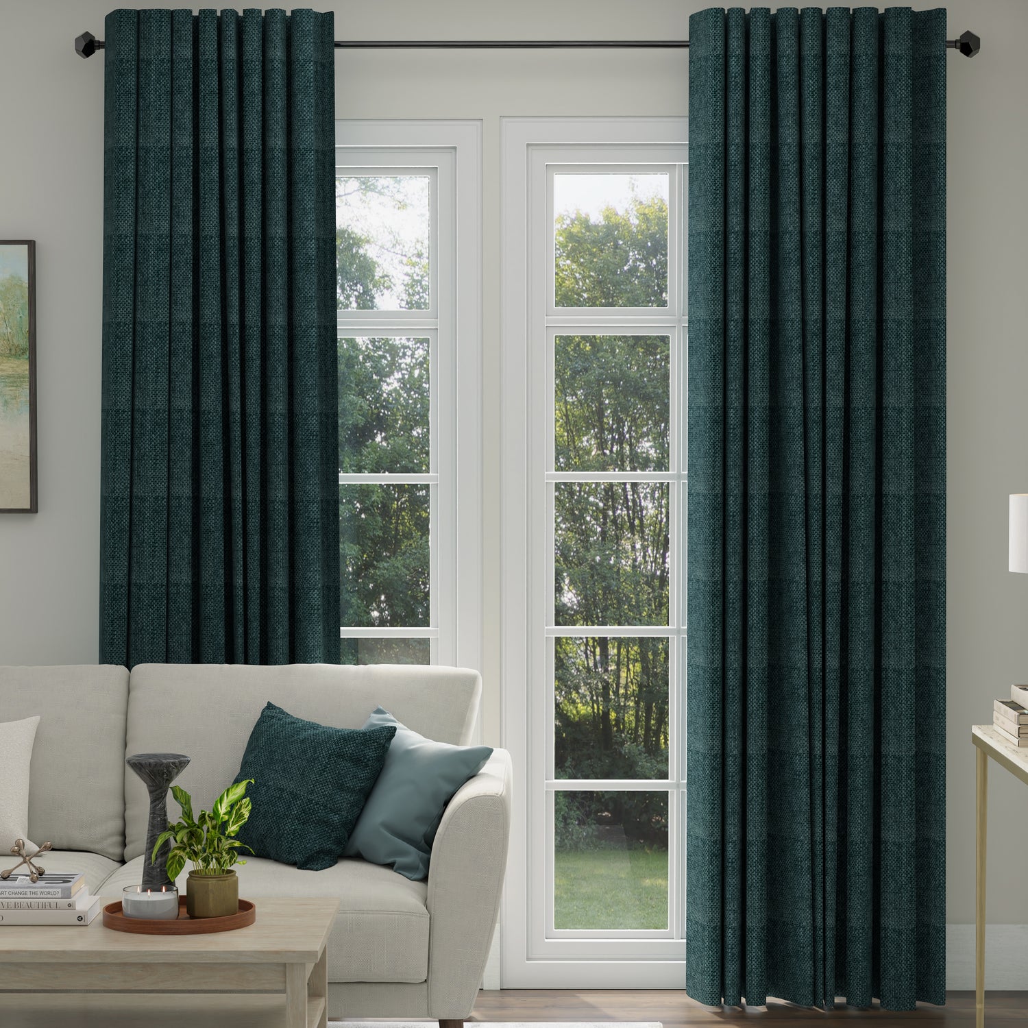 ANTE DECOR Eden Made To Measure Roman Blind Deep Blue